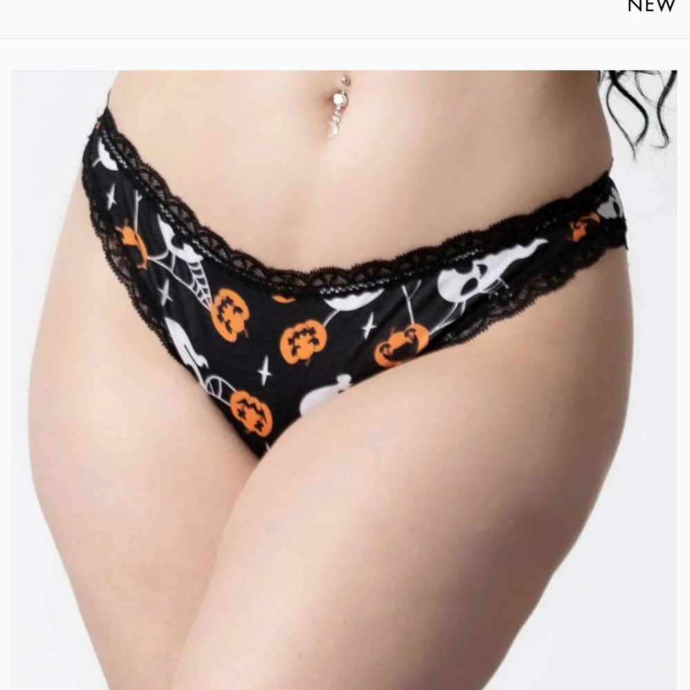 Killstar Haunted Pumpkin Super Cute Halloween Panties XXL NWT